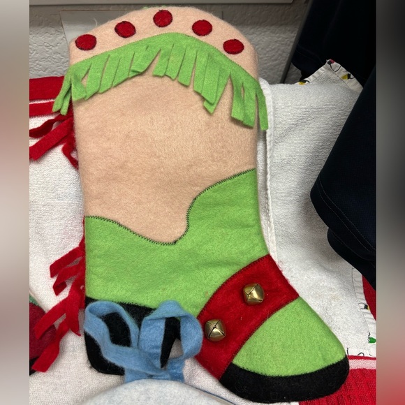 Set of 4 Vintage Cowboy Boot Stockings - Picture 5 of 6